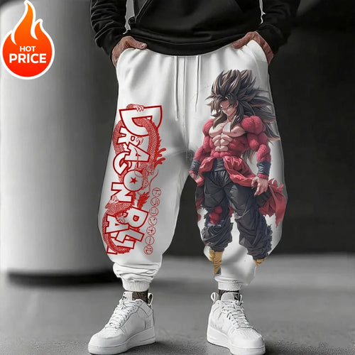 Dragon Ball White Jogging Pants - Goku Super Saiyan 4