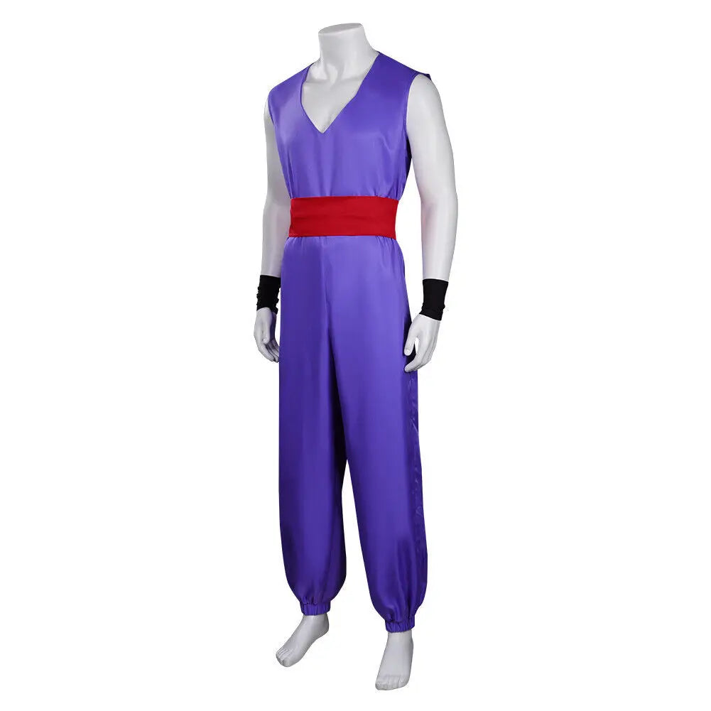 Purple Dragon Ball Kostüm - Gohan mit rotem Gürtel