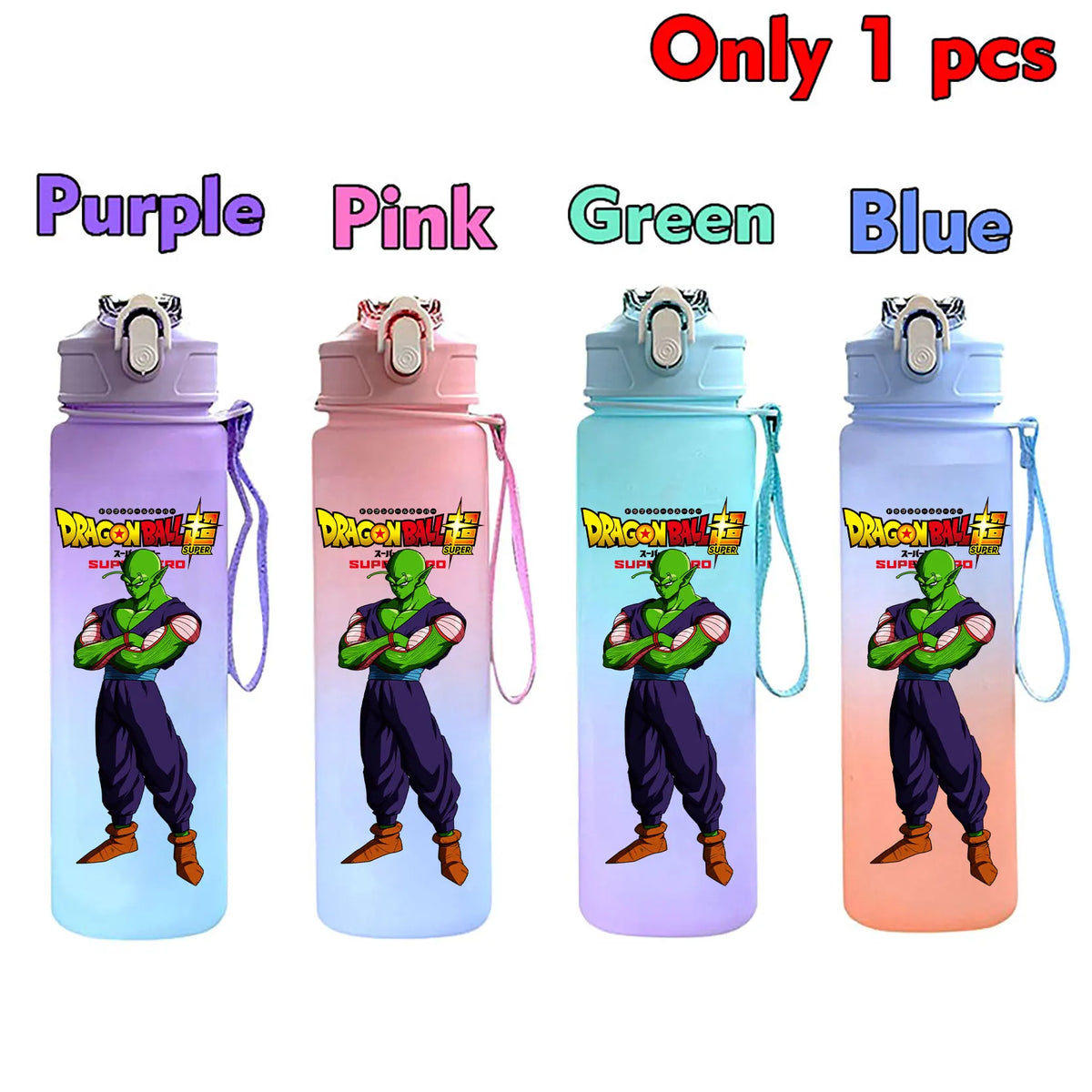 750 ml Dragon Ball bottle - Goku Vegeta and Trunks