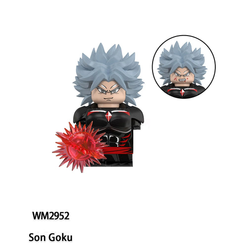 Figura para armar Dragon Ball - Goku con cabello gris y traje negro