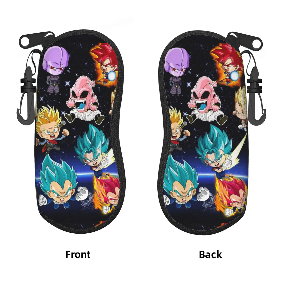 Dragon Ball orange Brillenkoffer - Kind Goku mit rotem Stock