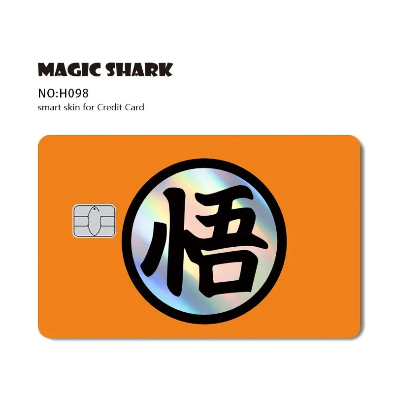 Dragon Ball Bankkarte Aufkleber - Saiyan Krieger
