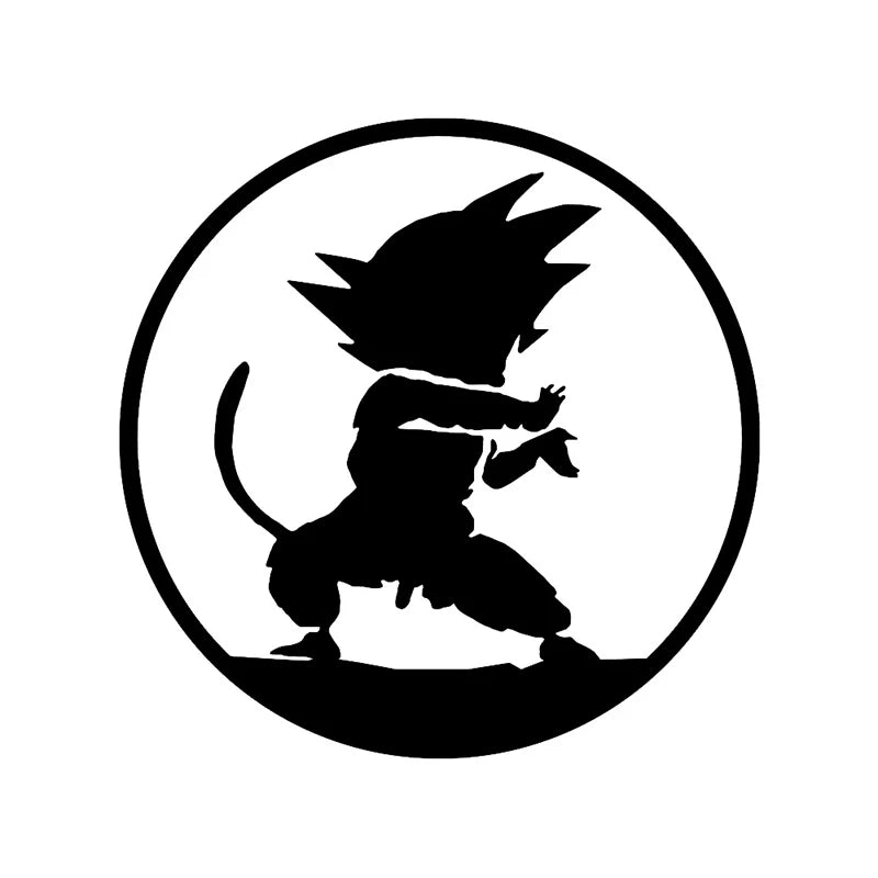 Adesivi per auto Dragon Ball - sagome di Goku bambino
