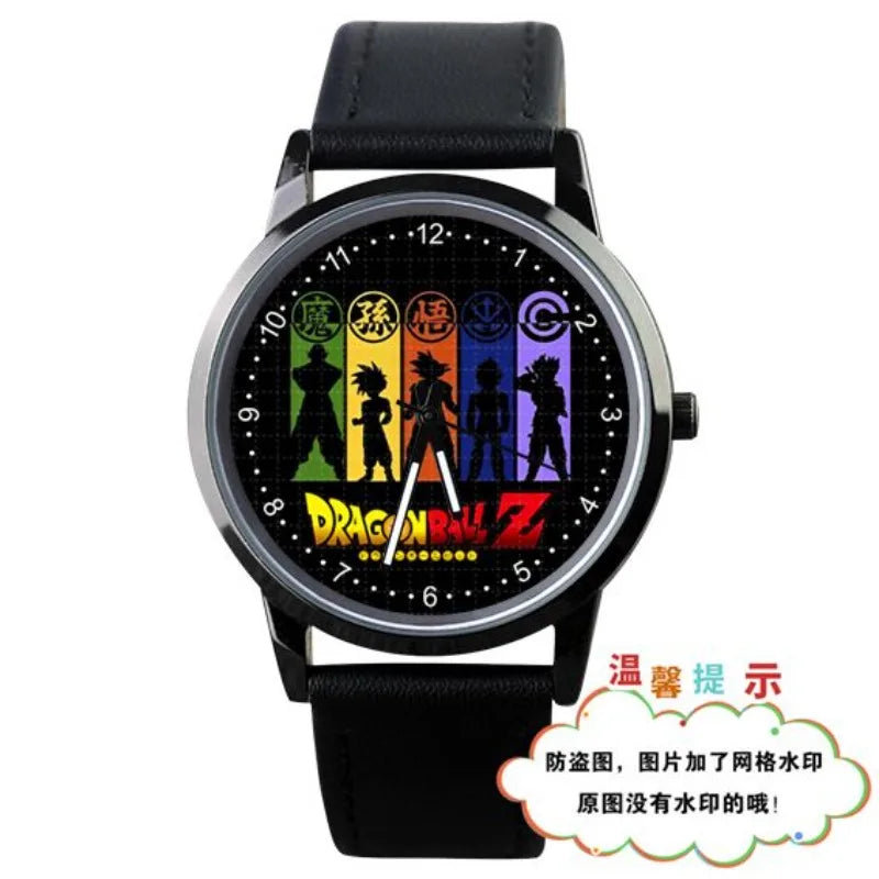 Orologio analogico Dragon Ball - personaggi chibi su cinturini multicolore