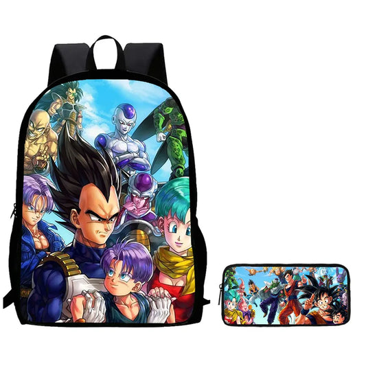 Sac à dos Dragon Ball - Vegeta et adversaires en collage