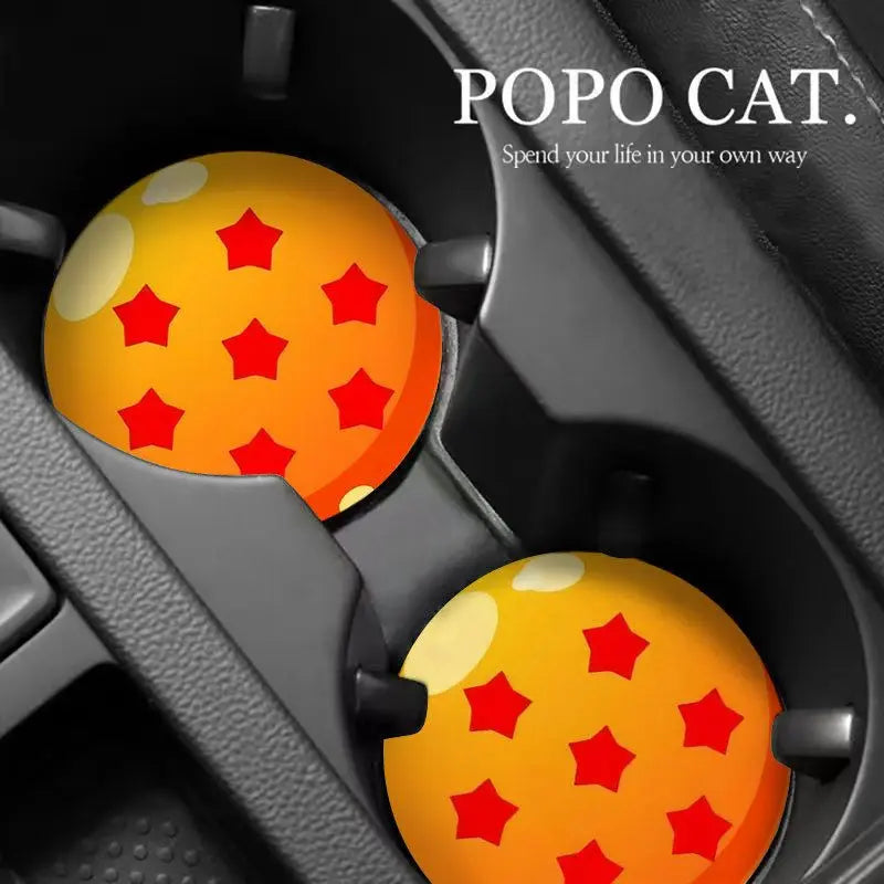 Dessous de verre pour voiture Dragon Ball - boules à sept étoiles