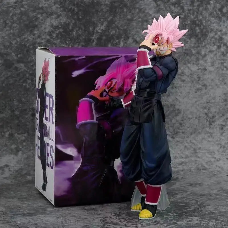 Dragon Ball Figurine - Black Goku Rosé with finger on forehead