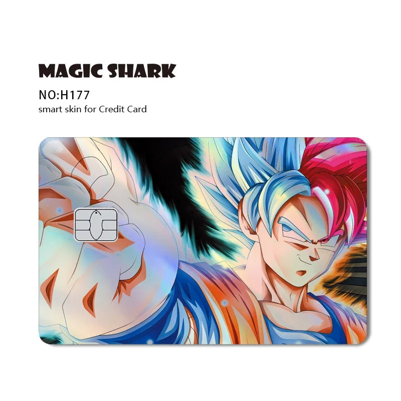 Dragon Ball Bankkarte Aufkleber - Saiyan Krieger