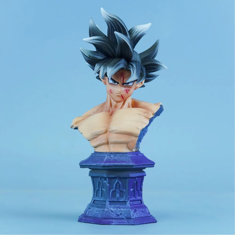 Figura Dragon Ball - Goku Ultra Instinct sobre base morada