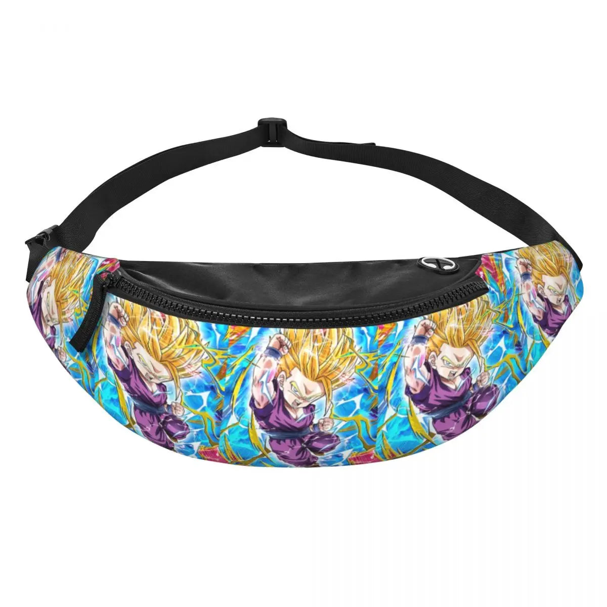Blue and yellow banana bag Dragon Ball - Gohan Super Saiyan in purple outfit