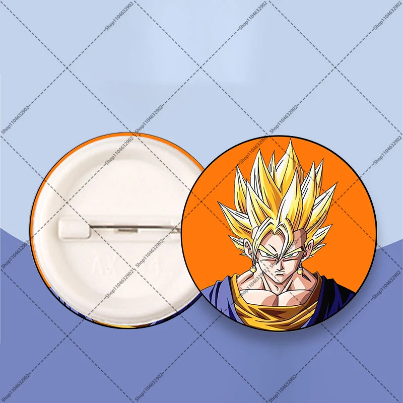 Distintivi rotondi Dragon Ball - Goku bambino e kanji Go