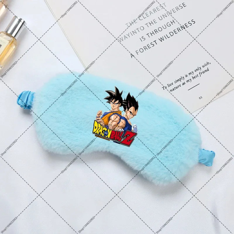 Masque de sommeil bleu Dragon Ball - Goku Ultra Instinct aux cheveux argentés
