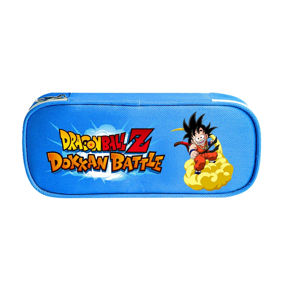 Trousse à crayons colorée Dragon Ball - Goku et logo Dokkan Battle