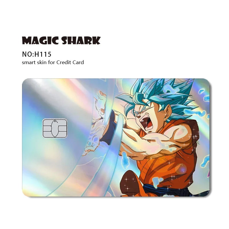 Dragon Ball Bankkarte Aufkleber - Saiyan Krieger