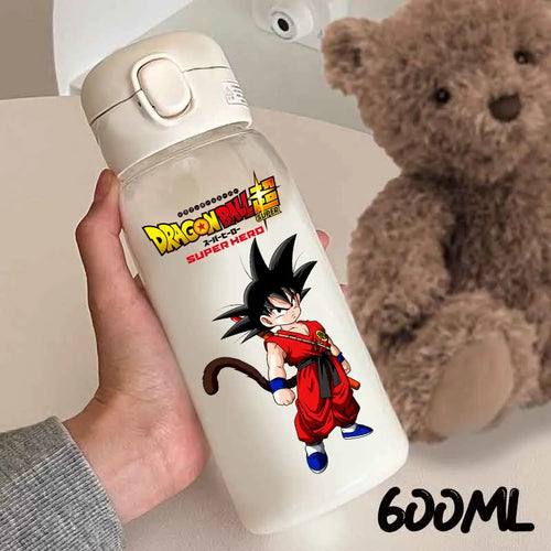 600 ml Dragon Ball fles - Goku glimlachend kind in rode outfit