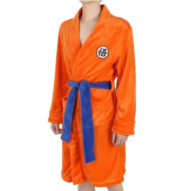 Dragon Ball oranje badjas - kanji Go en blauwe riem