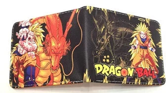 Dragon Ball schwarze Brieftasche - Red Shenron und Goku Super Saiyan 3