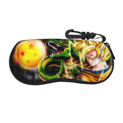 Pochette à lunettes Dragon Ball - Shenron entre boule de cristal et Goku Super Saiyan