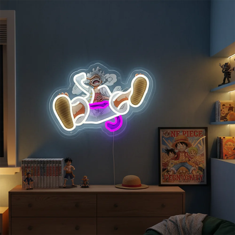 Lampada al neon blu Dragon Ball - Vegeta Super Saiyan Blue