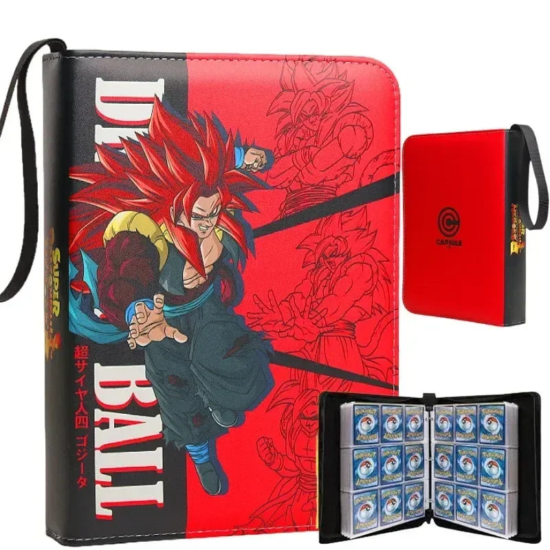 Classeur à cartes rouge Dragon Ball - Gogeta Super Saiyan 4 en attaque