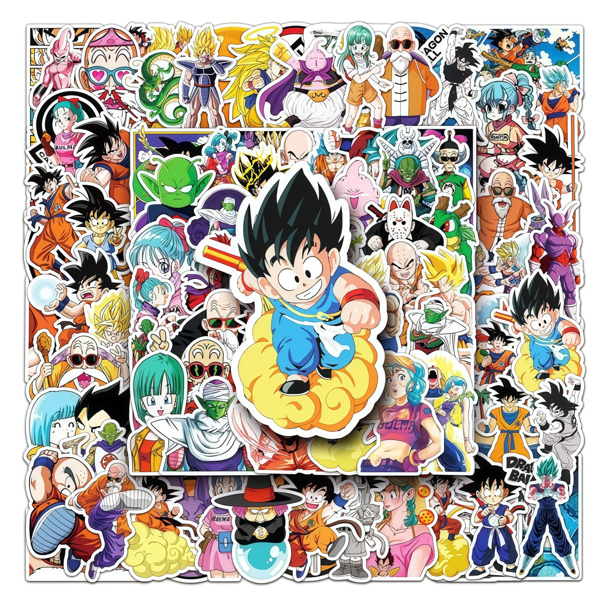 Stickers colorati Dragon Ball - Piccolo Goku e amici