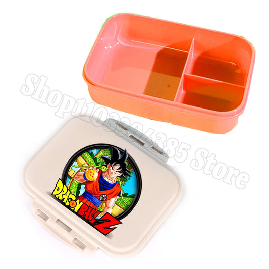 Boîte à goûter compartimentée orange Dragon Ball - Goku et Shenron en médaillon