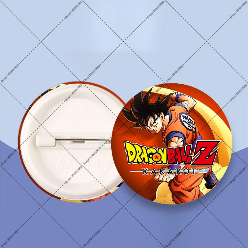 Distintivi rotondi Dragon Ball - Goku bambino e kanji Go