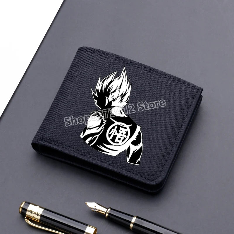 Dragon Ball patterned wallets - Ultra Instinct and Shenron child Goku