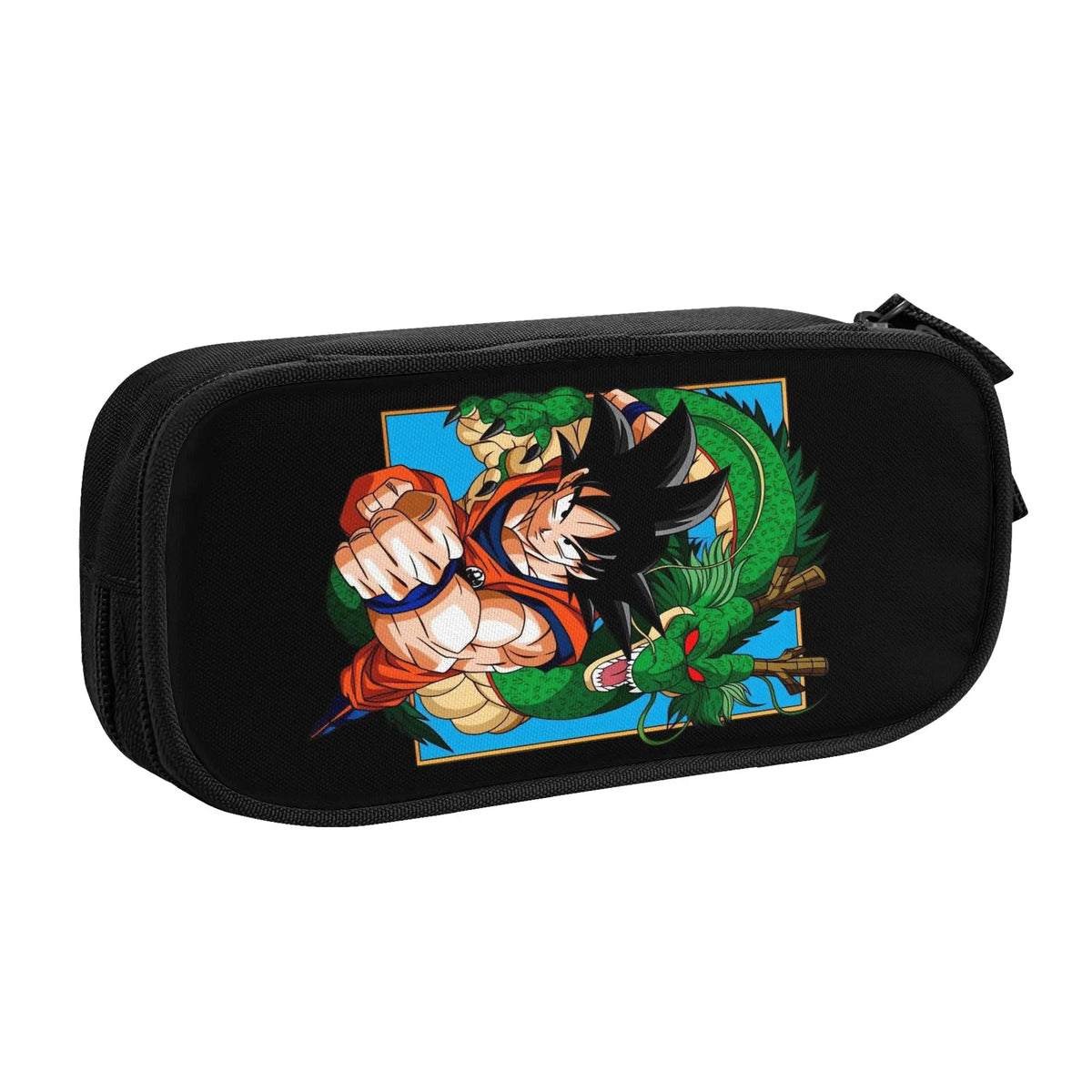 Multicolored school bag Dragon Ball - Goku and Vegeta in squares