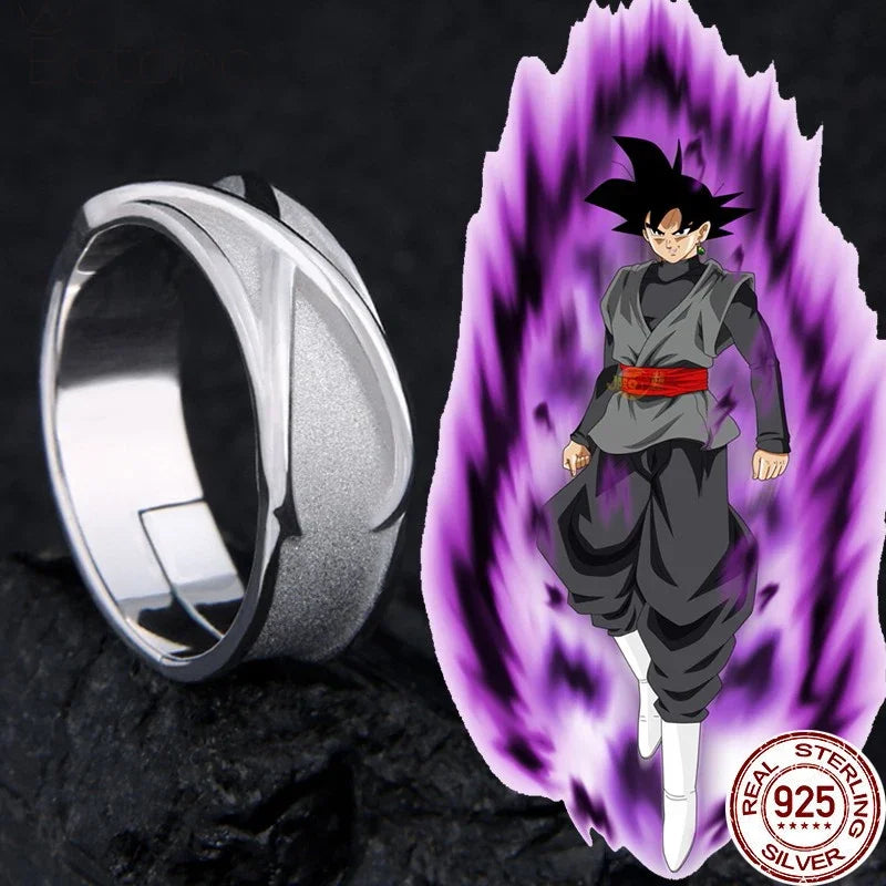 Anello argentato Dragon Ball - Anello del Tempo di Black Goku