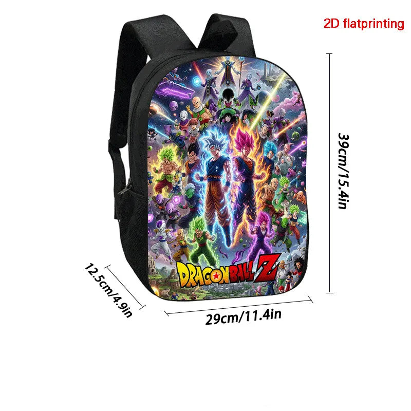 Ensemble sac à dos Dragon Ball - Goku Super Saiyan 3 et transformations