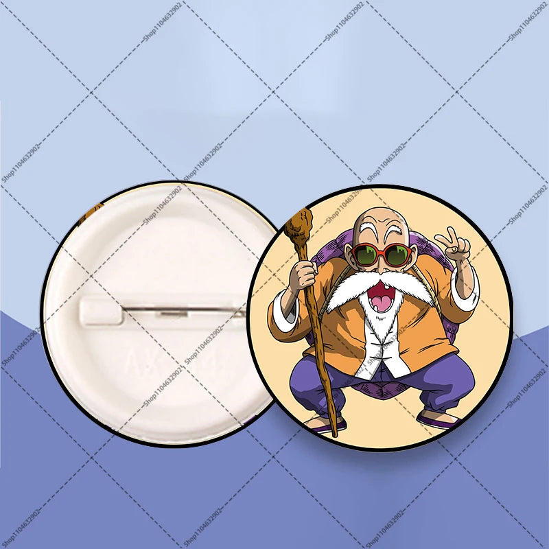 Distintivi rotondi Dragon Ball - Goku bambino e kanji Go