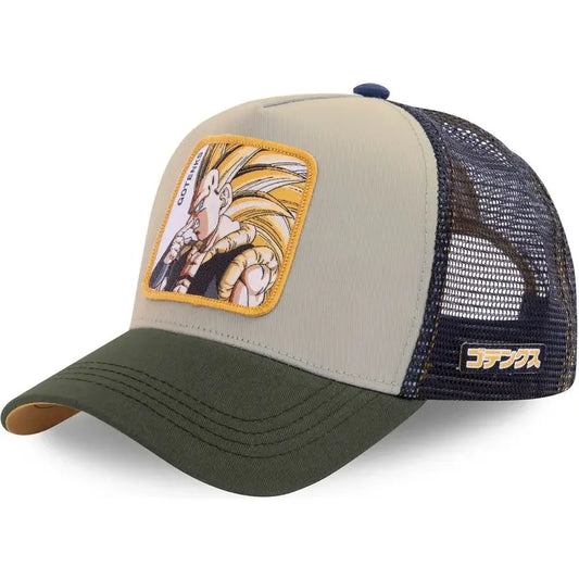 Beige en khaki Dragon Ball cap - Gogeta Super Saiyan