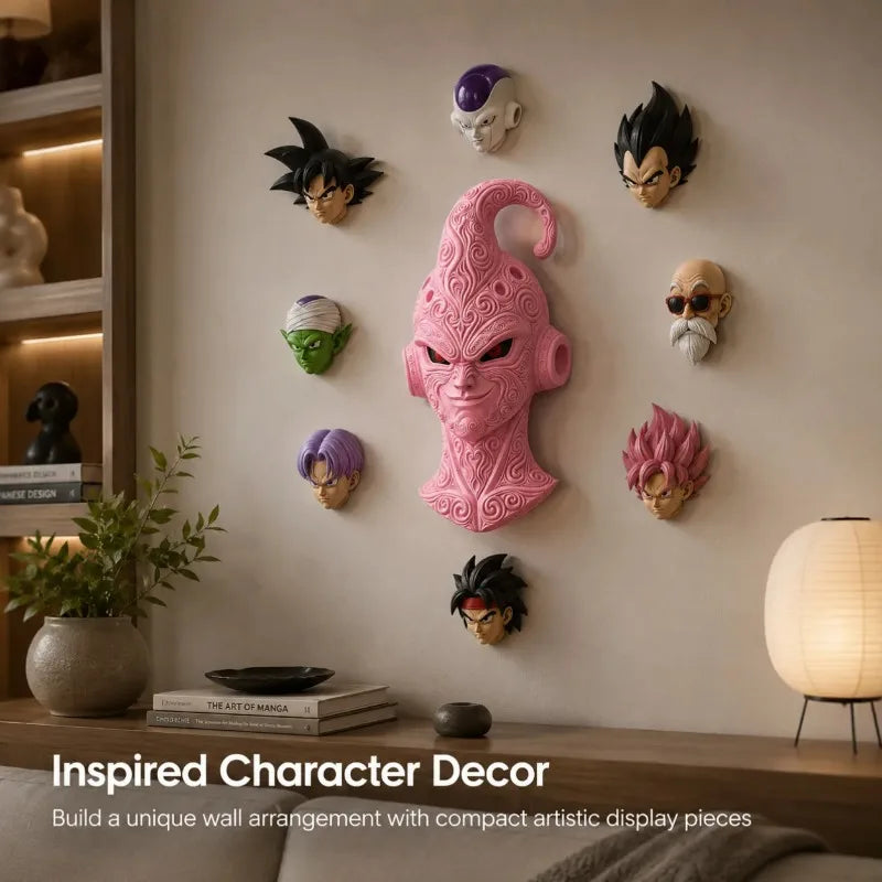 Pink Dragon Ball cosplay masker - Kid Buu