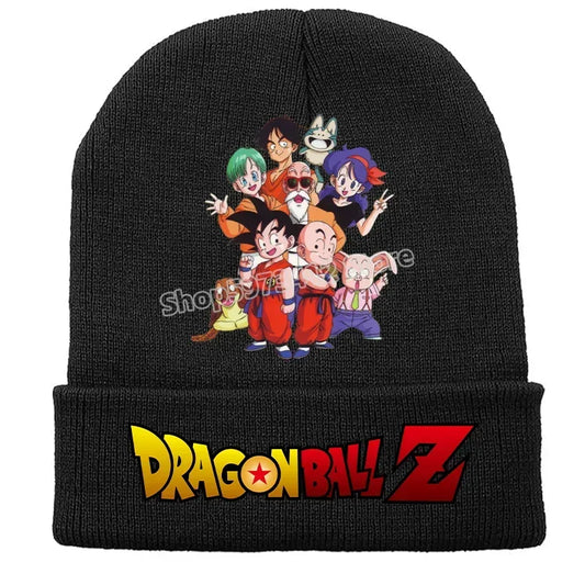 Bonnet à revers noir Dragon Ball - famille et amis de Goku