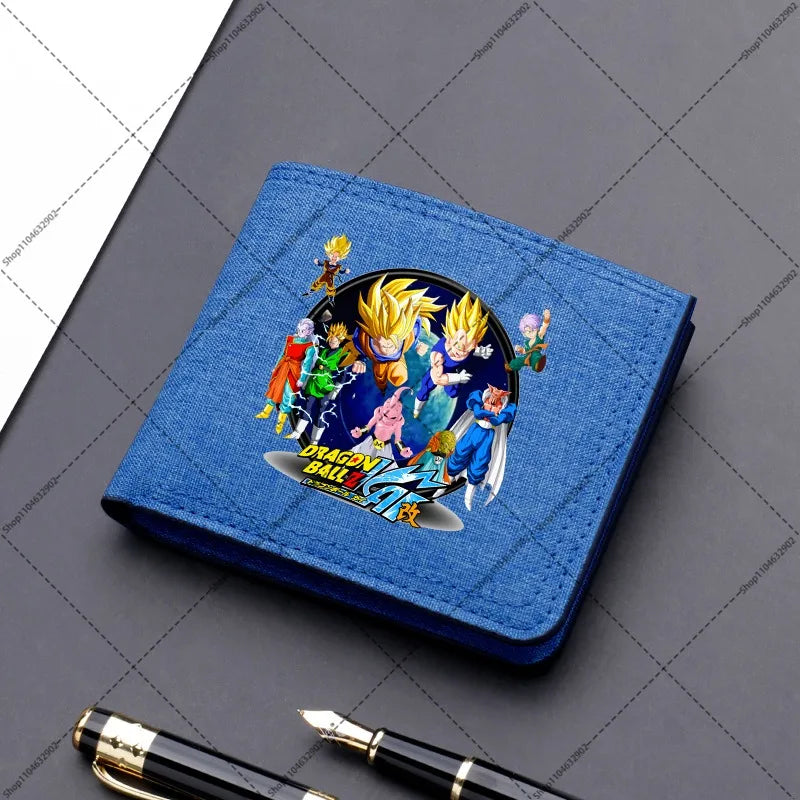 Dragon Ball Brieftasche - Krieger und Kanji Gehen Sie in Schild