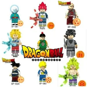 Dragon Ball mini figures to assemble - Saiyan transformations and crystal balls