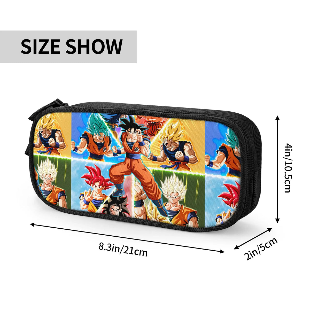 Trousse noire Vocaloid - Hatsune Miku en décor rouge et turquoise