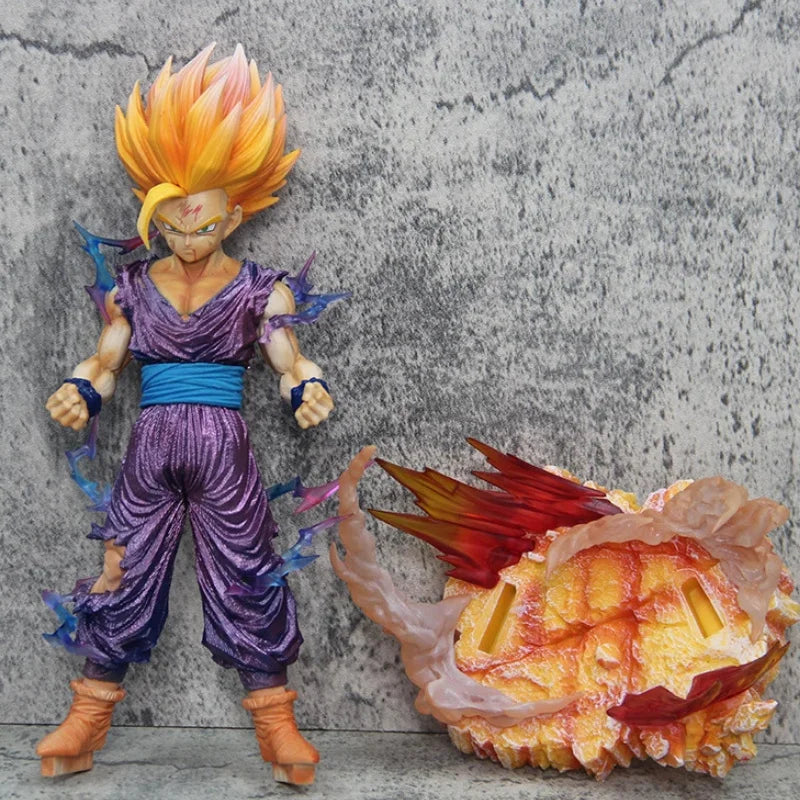 Action figure di Dragon Ball - Gohan Super Saiyan 2 e fiamme arancioni