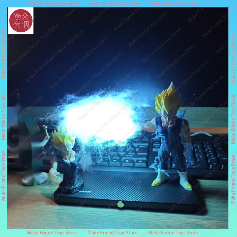 Dragon Ball figurine lamp - Goku Super Saiyan and blue energy ball