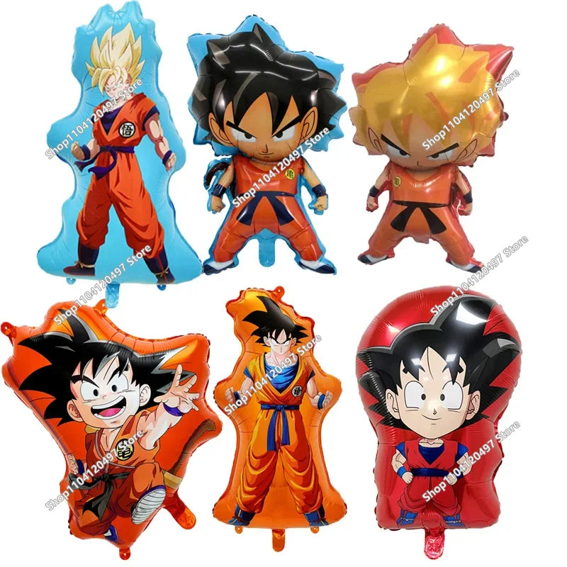 Geburtstagskugeln Dragon Ball - Goku und Saiyan Transformationen