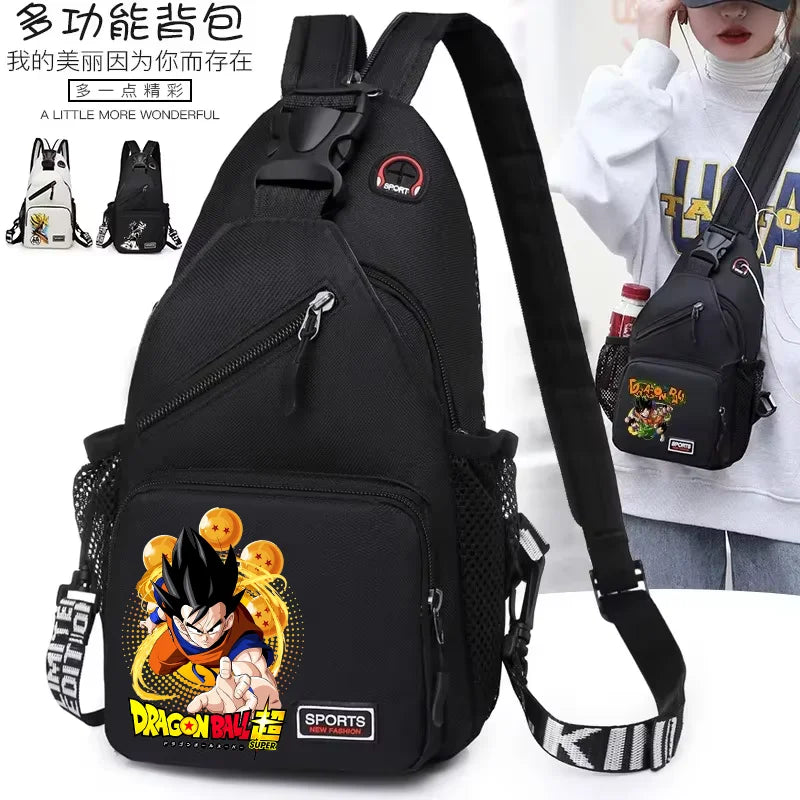 Trasferibile termoadesivo Dragon Ball - Goku bambino seduto e logo colorato