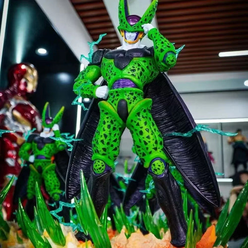 Dragon Ball Statuette - Perfect Cell on Green Lightning Base