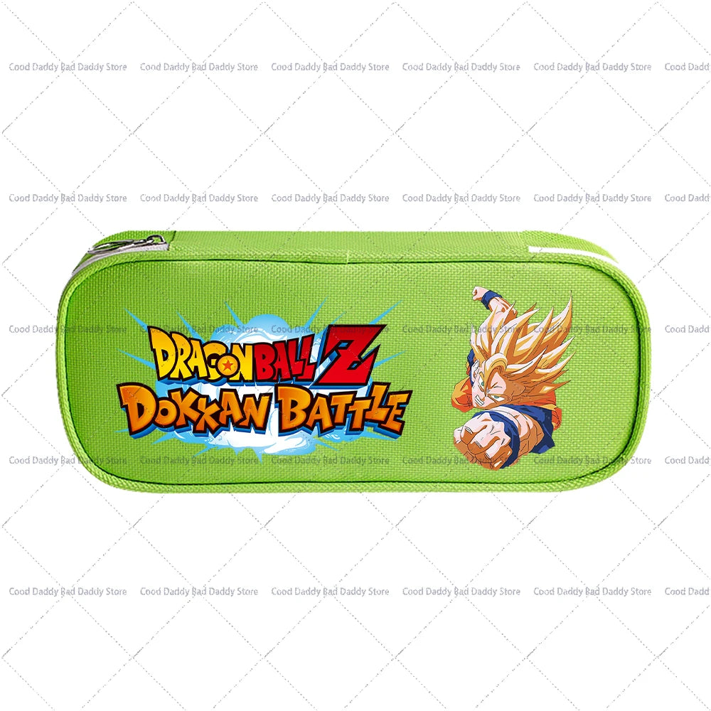 Trousse à crayons colorée Dragon Ball - Goku et logo Dokkan Battle