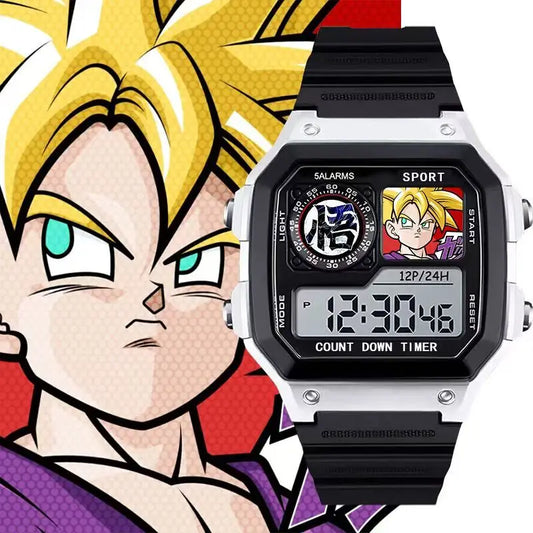 Montre numérique Dragon Ball - Trunks Super Saiyan en veste violette