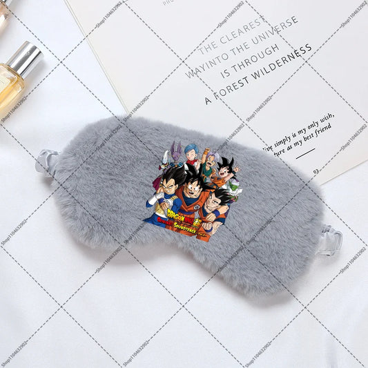 Gray Dragon Ball sleep mask - Goku and his chibi friends