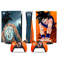 Goku from behind and Kamehameha