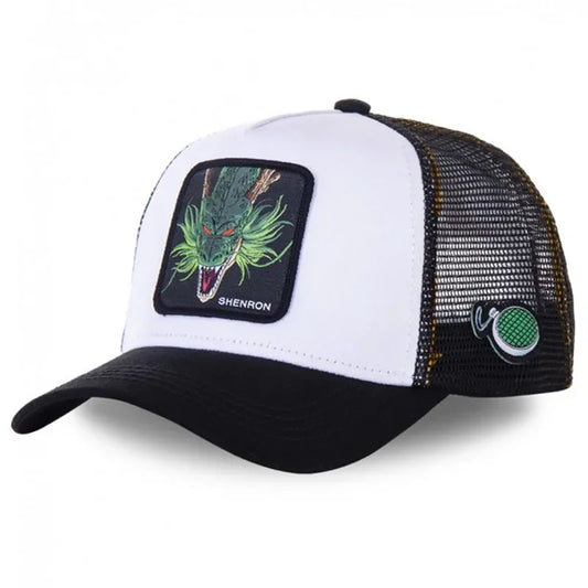 Gorra Dragon Ball negra y blanca - Shenron en parche