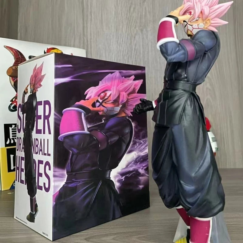 Dragon Ball Figurine - Black Goku Rosé with finger on forehead