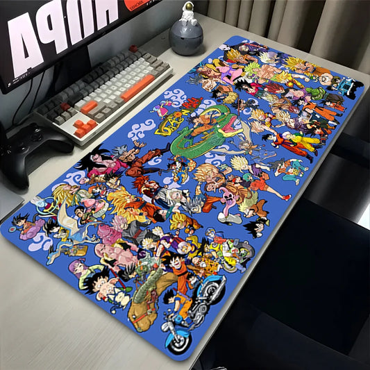 Dragon Ball mouse pad - All characters on blue background